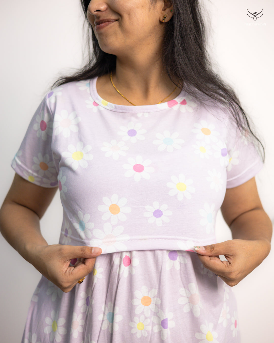 Sarna SoftCotton Full Length Maternity Loungewear