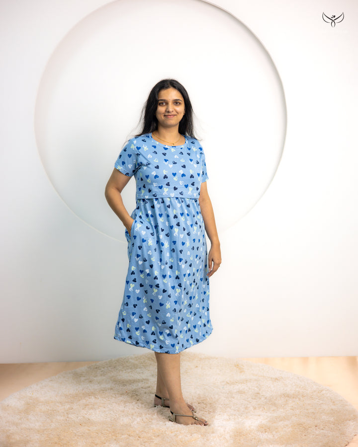 Tishya SoftCotton Calf Length Maternity Loungewear