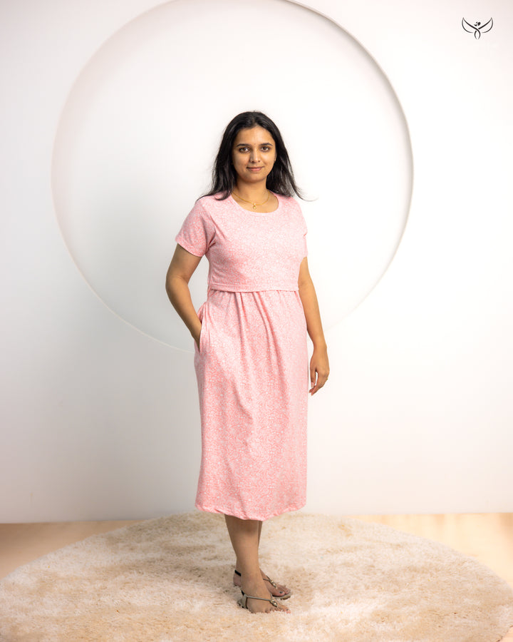 Gavesha Lightweight SoftCotton Calf Length Maternity Loungewear