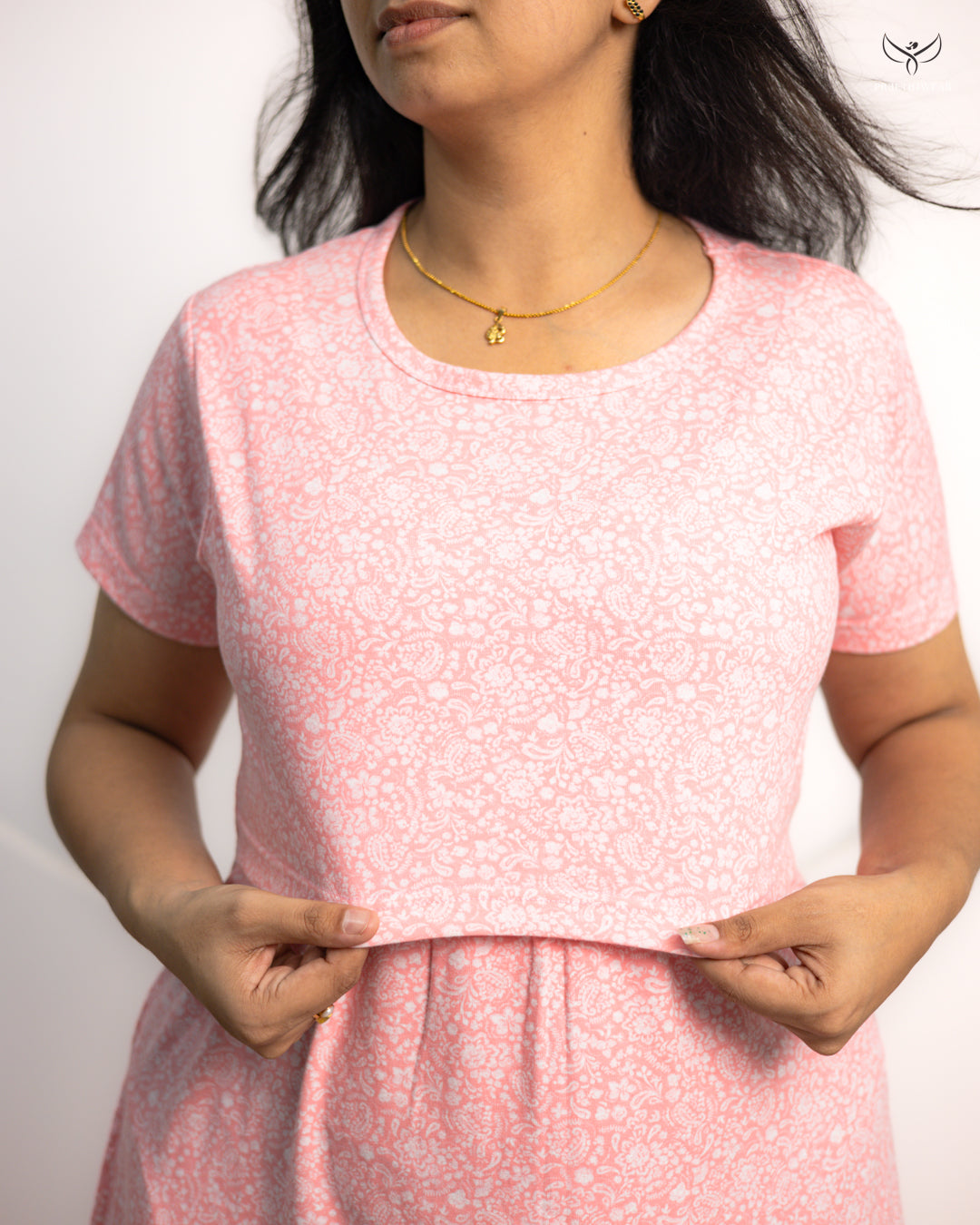 Gavesha Lightweight SoftCotton Calf Length Maternity Loungewear