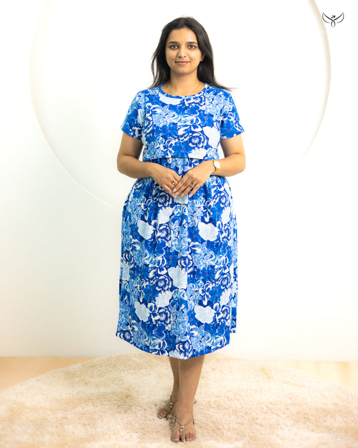 Saivi Thick Soft Cotton Calf Length Maternity Loungewear