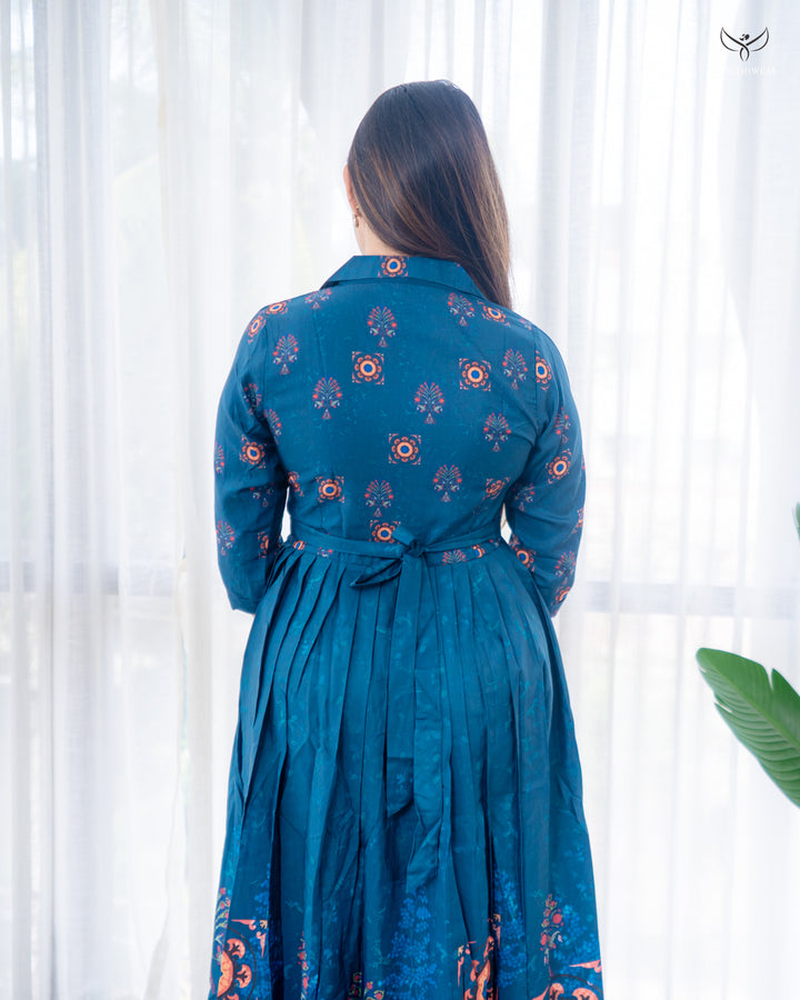 Hirisha Maternity Dress with center Button