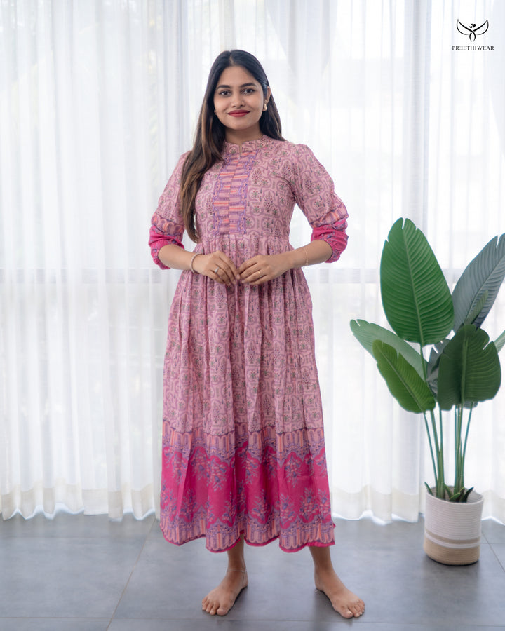 Nathiya Maternity Dress with center Zip