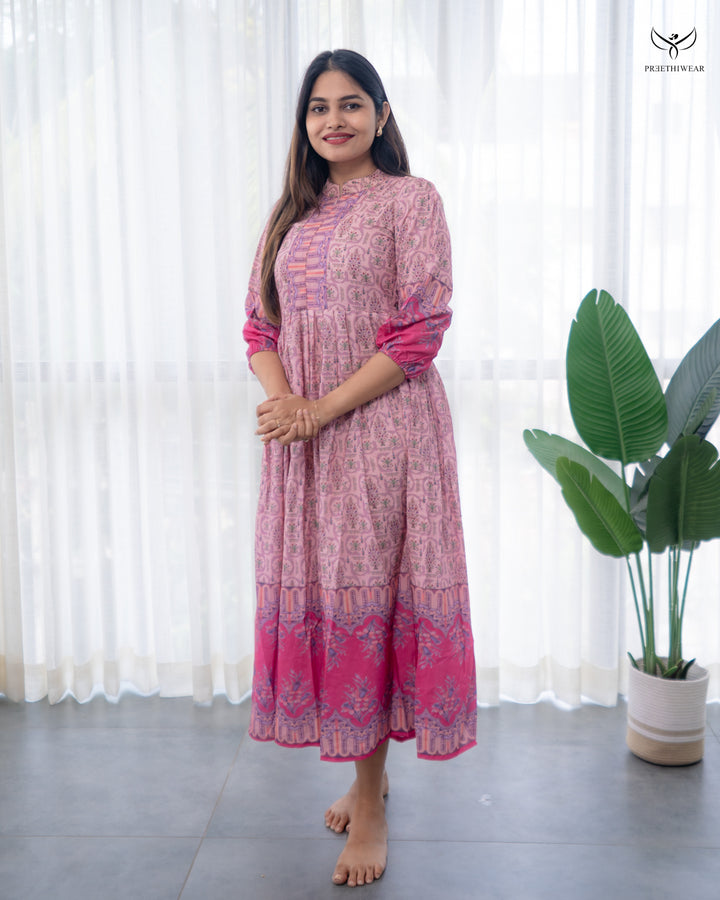 Nathiya Maternity Dress with center Zip