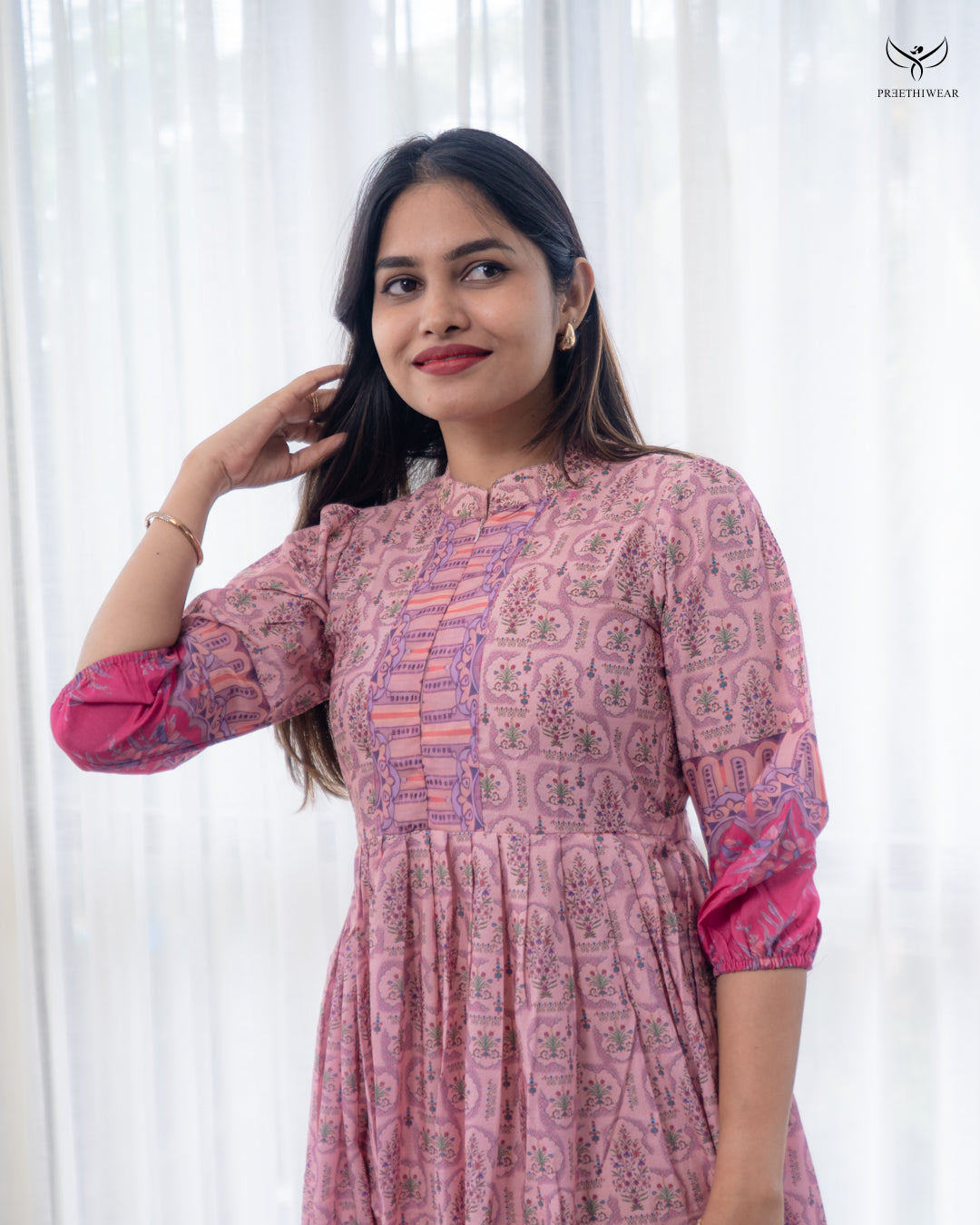 Nathiya Maternity Dress with center Zip