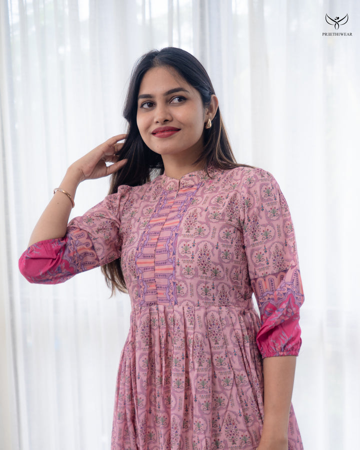 Nathiya Maternity Dress with center Zip