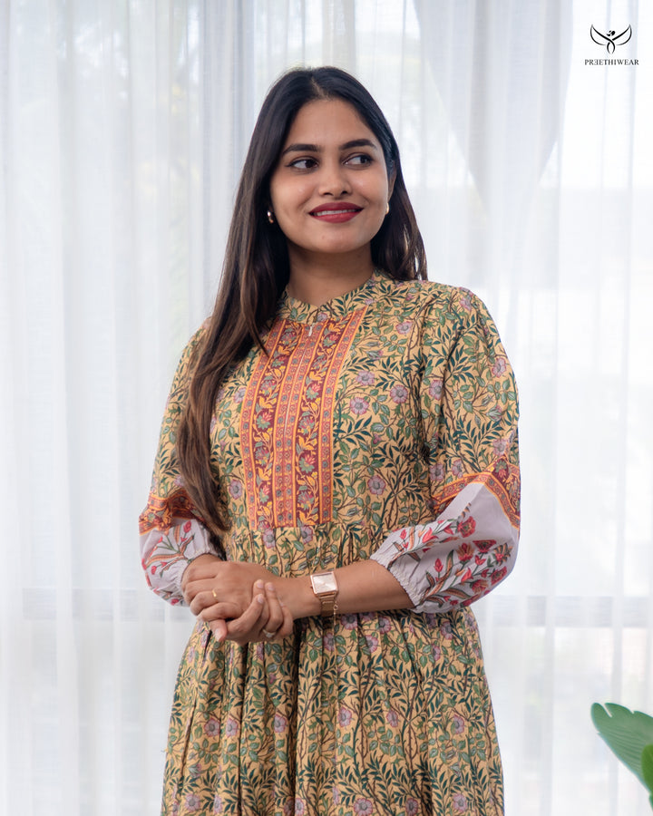 Rijina Maternity Dress with center Zip