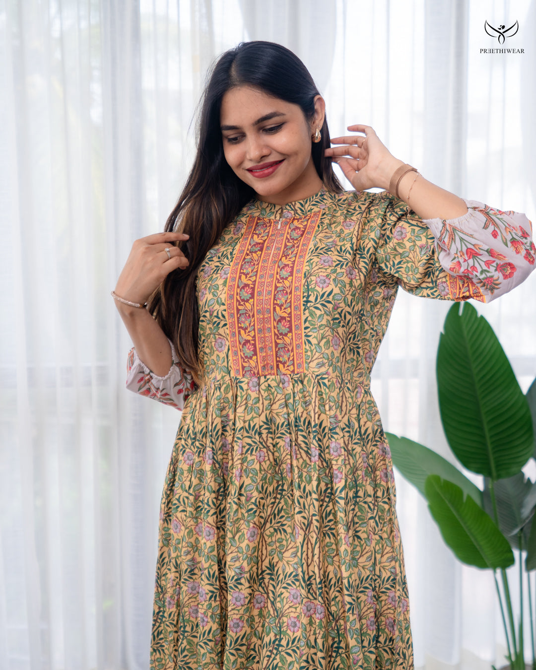 Rijina Maternity Dress with center Zip