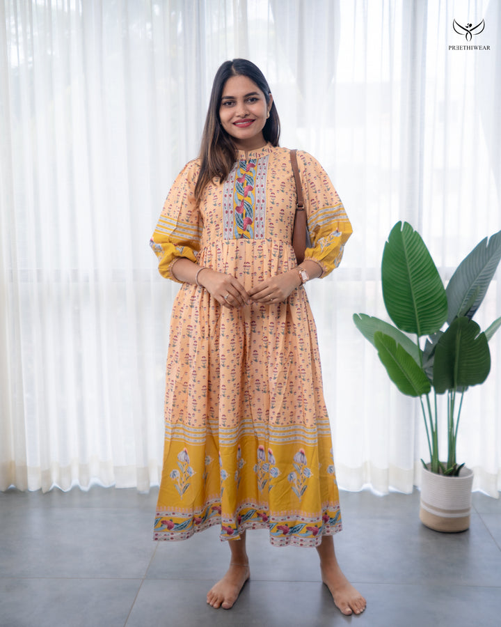 Nivira  Maternity Dress with center Zip