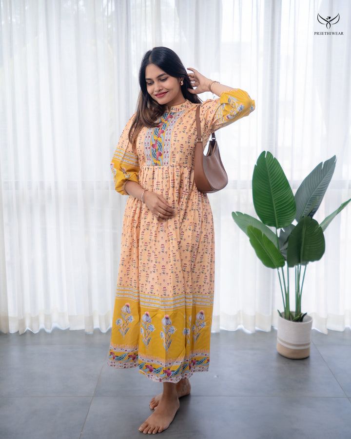 Nivira  Maternity Dress with center Zip