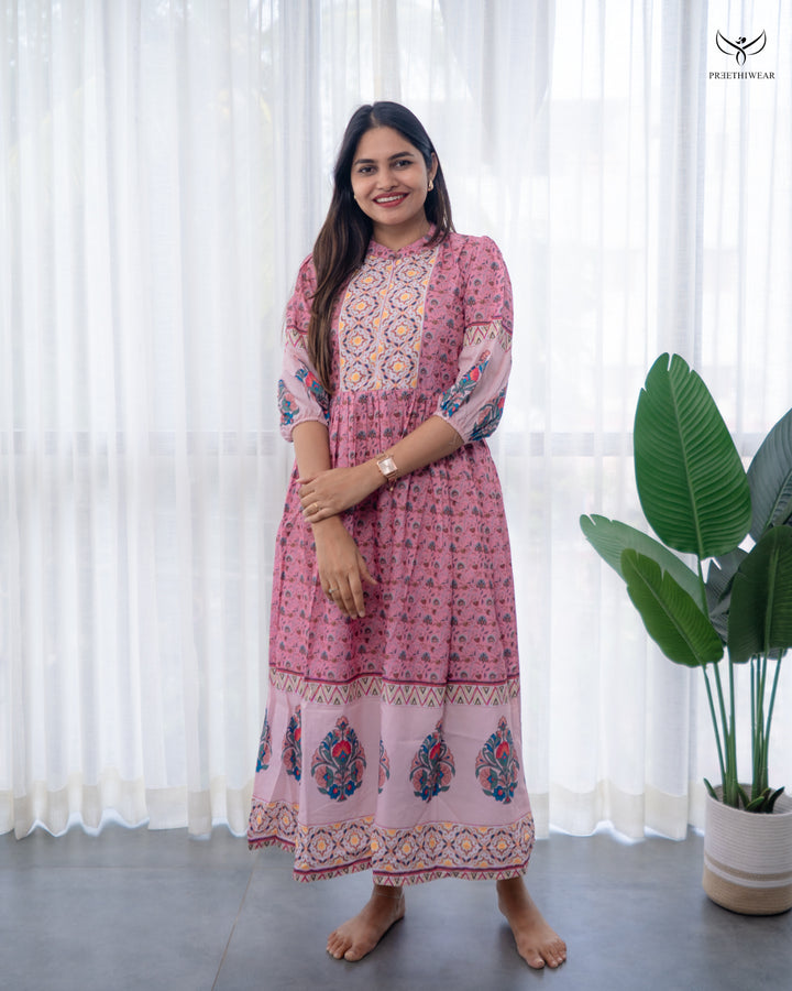 Tanvika  Maternity Dress with center Zip