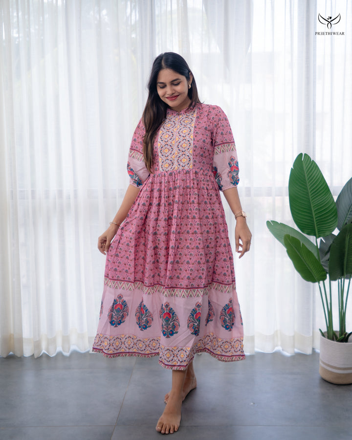 Tanvika  Maternity Dress with center Zip