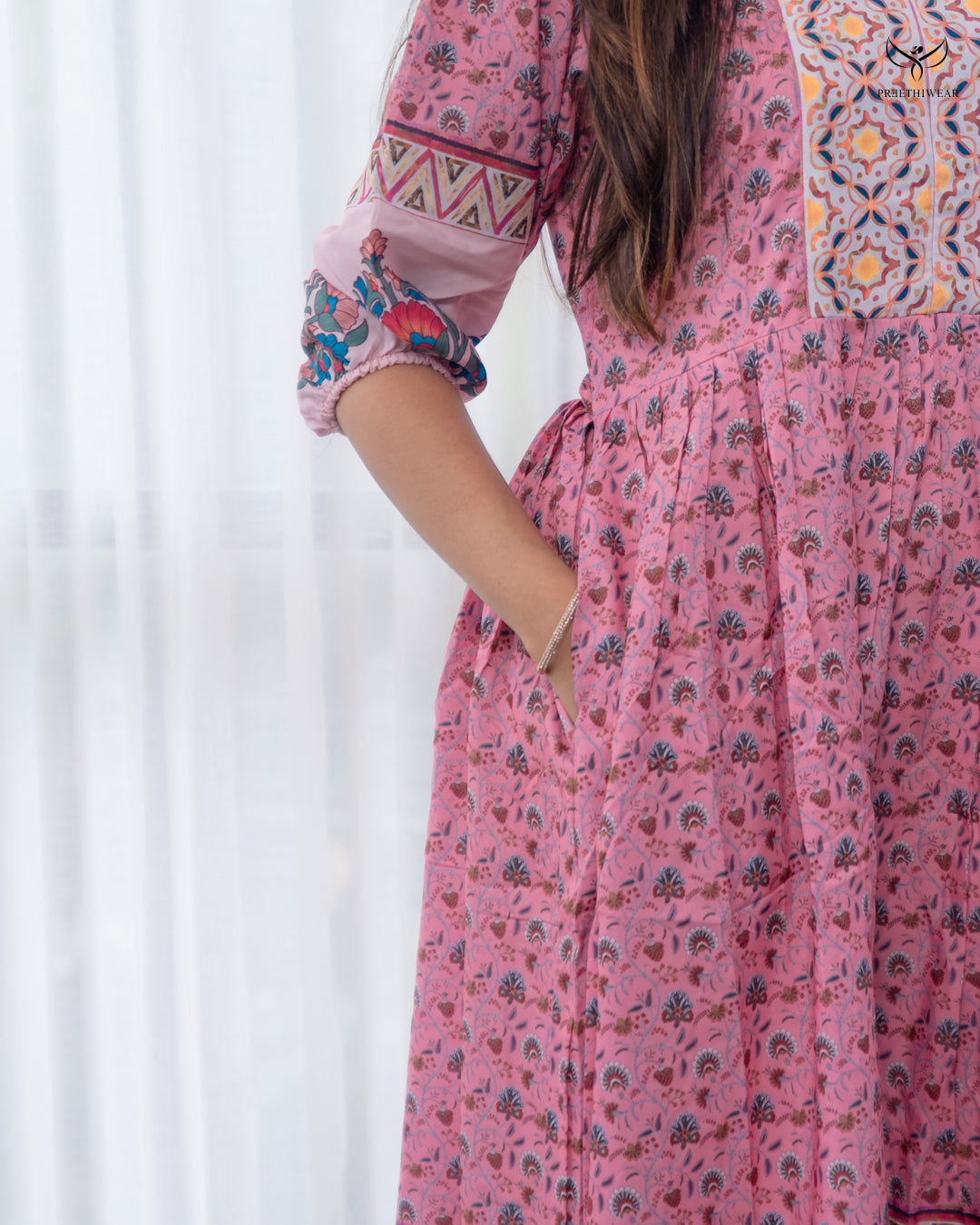 Tanvika  Maternity Dress with center Zip