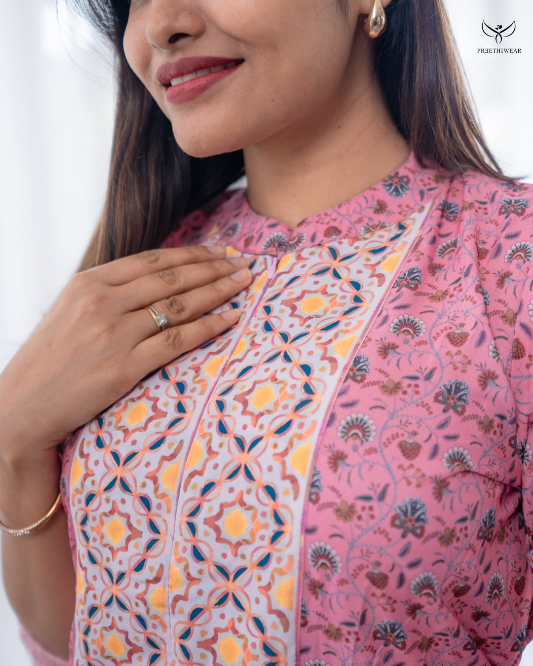 Tanvika  Maternity Dress with center Zip