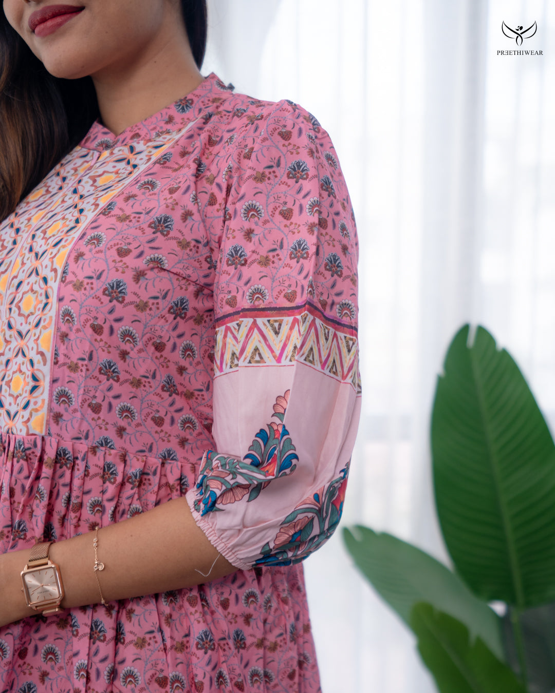 Tanvika  Maternity Dress with center Zip