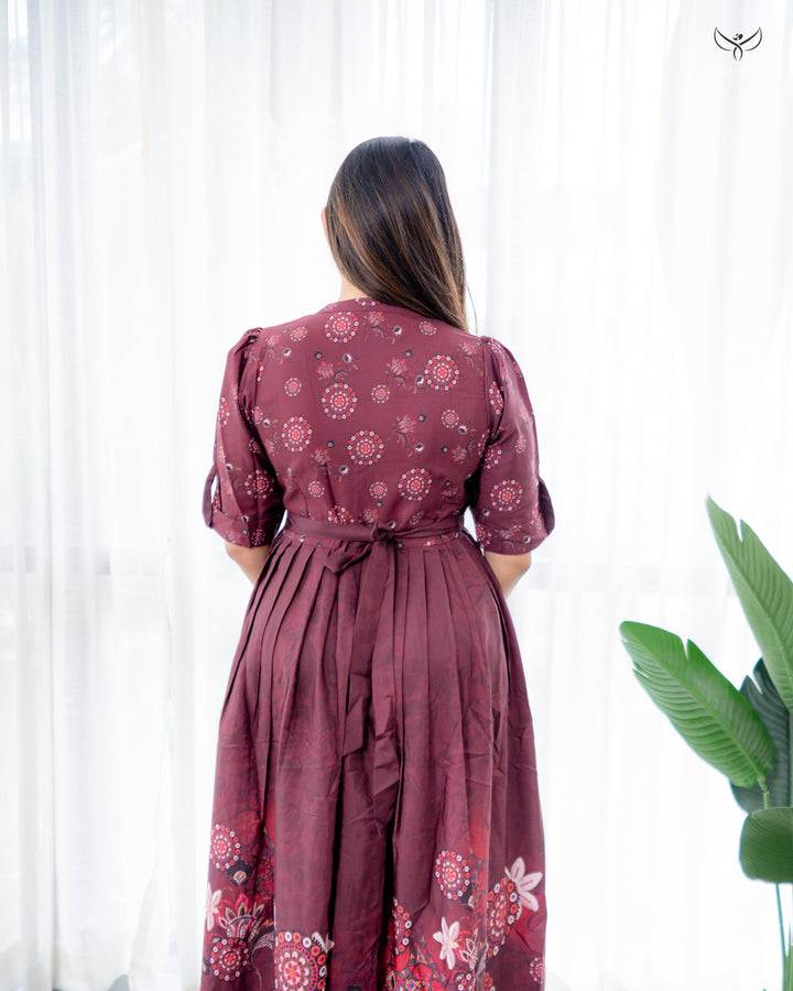 Jivina Maternity Dress with center Button