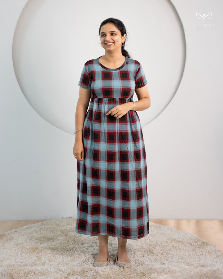 Mounika SoftCotton Full Length  Maxi Loungewear