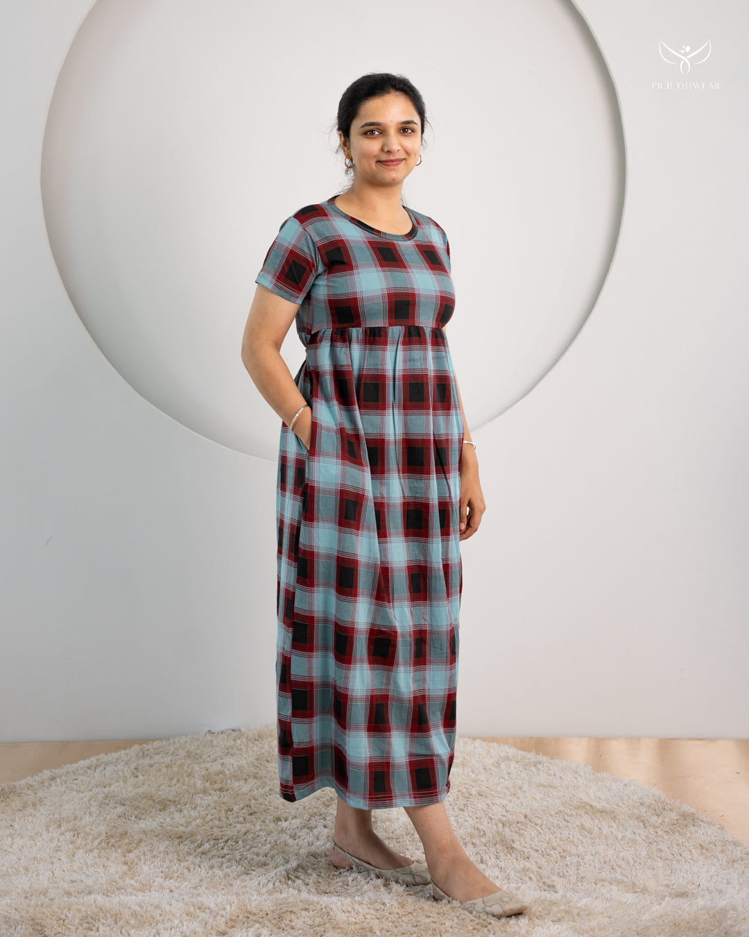 Mounika SoftCotton Full Length  Maxi Loungewear