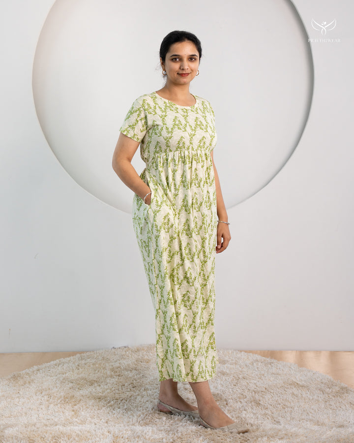 Sahithi  SoftCotton Full Length  Maxi Loungewear