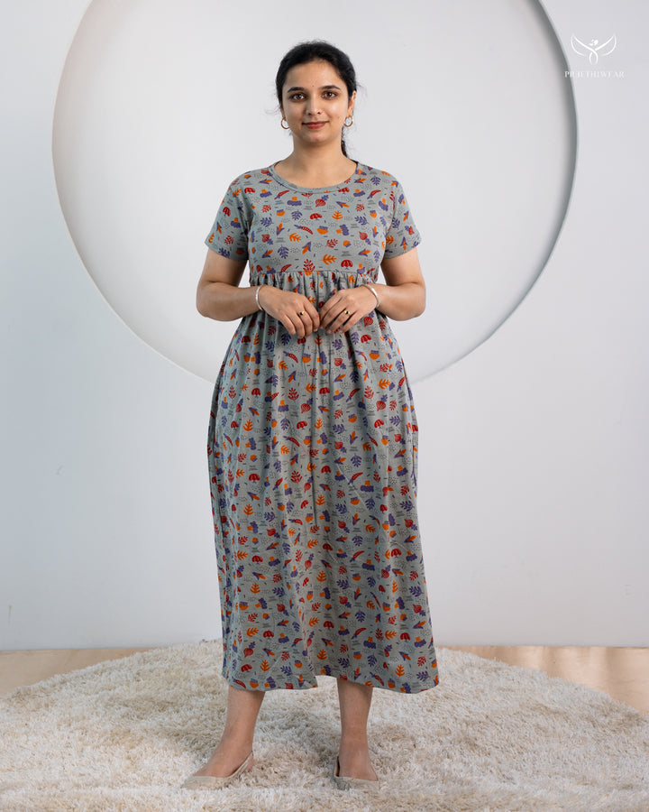 Prabha ThickCotton Full Length  Maxi Loungewear