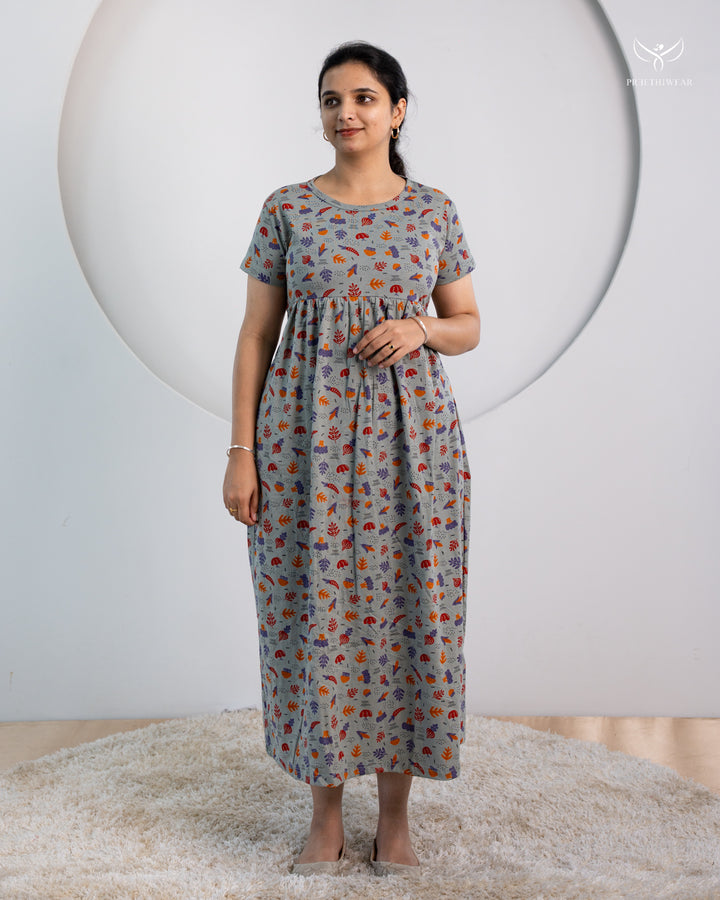 Prabha ThickCotton Full Length  Maxi Loungewear