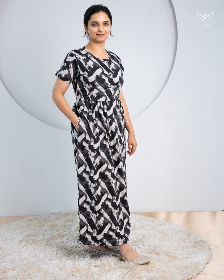 Guga Thick Cotton Full Length Maternity Loungewear