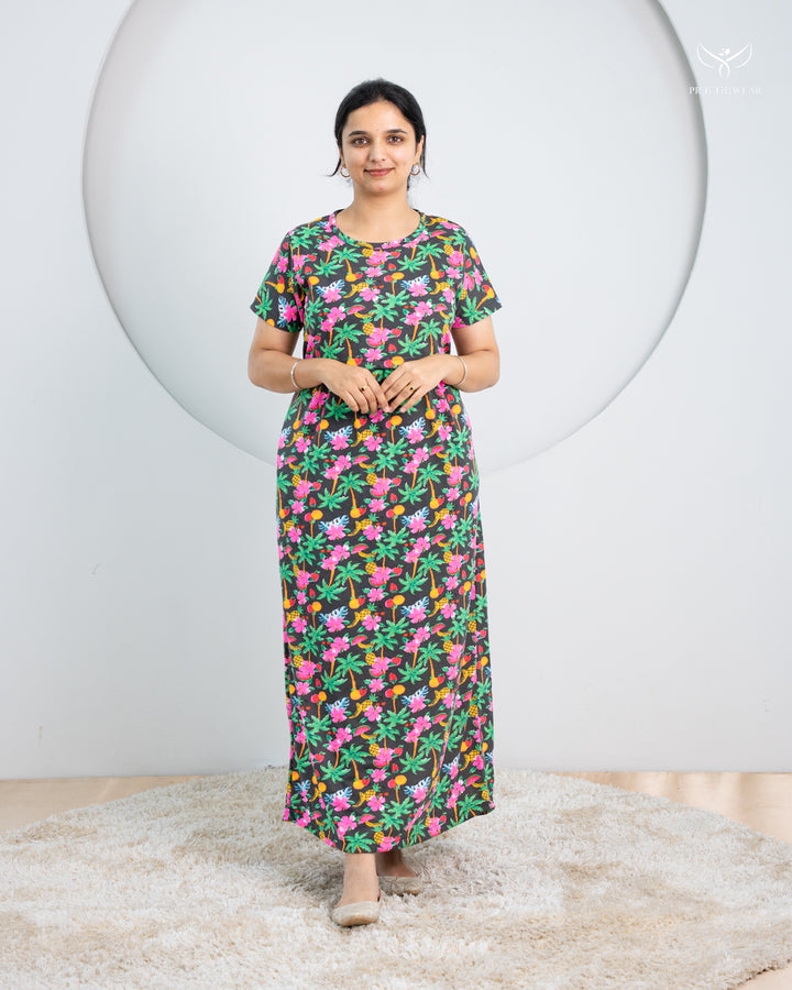 Vishali1 SoftCotton Full Length Maternity Loungewear