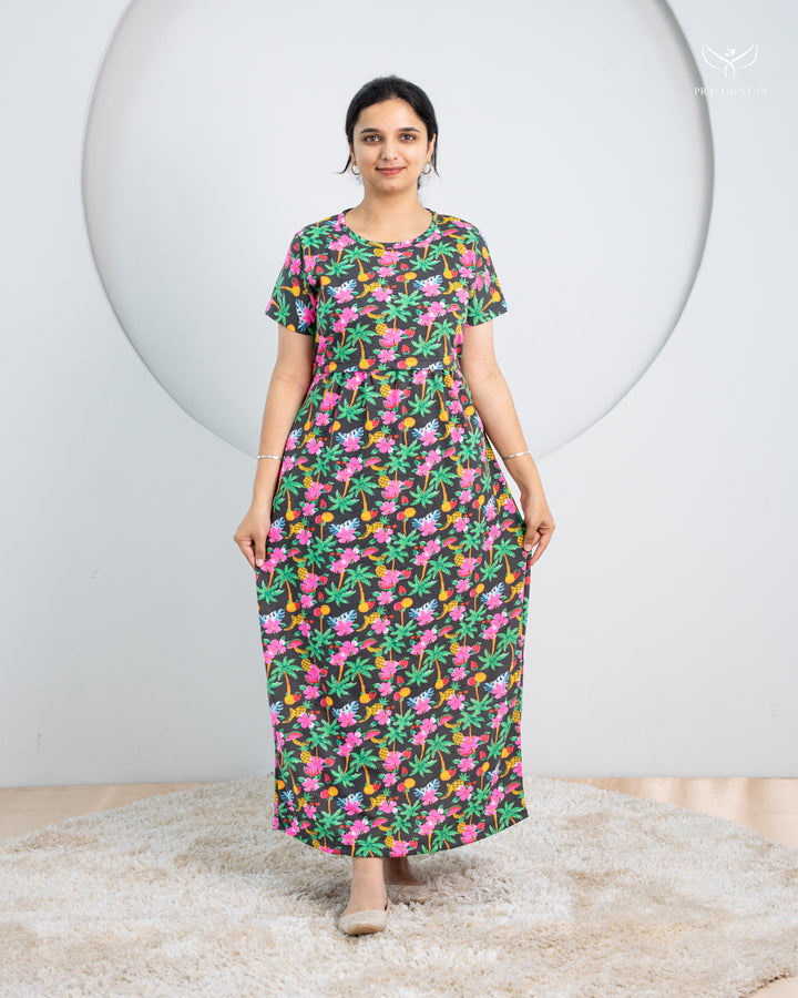 Vishali1 SoftCotton Full Length Maternity Loungewear