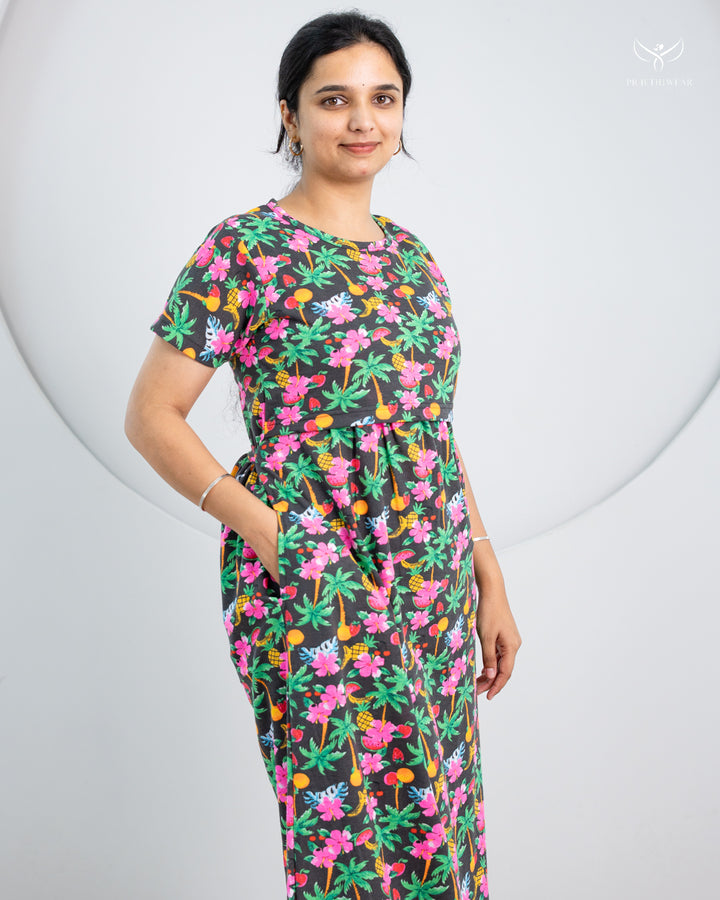 Vishali1 SoftCotton Full Length Maternity Loungewear