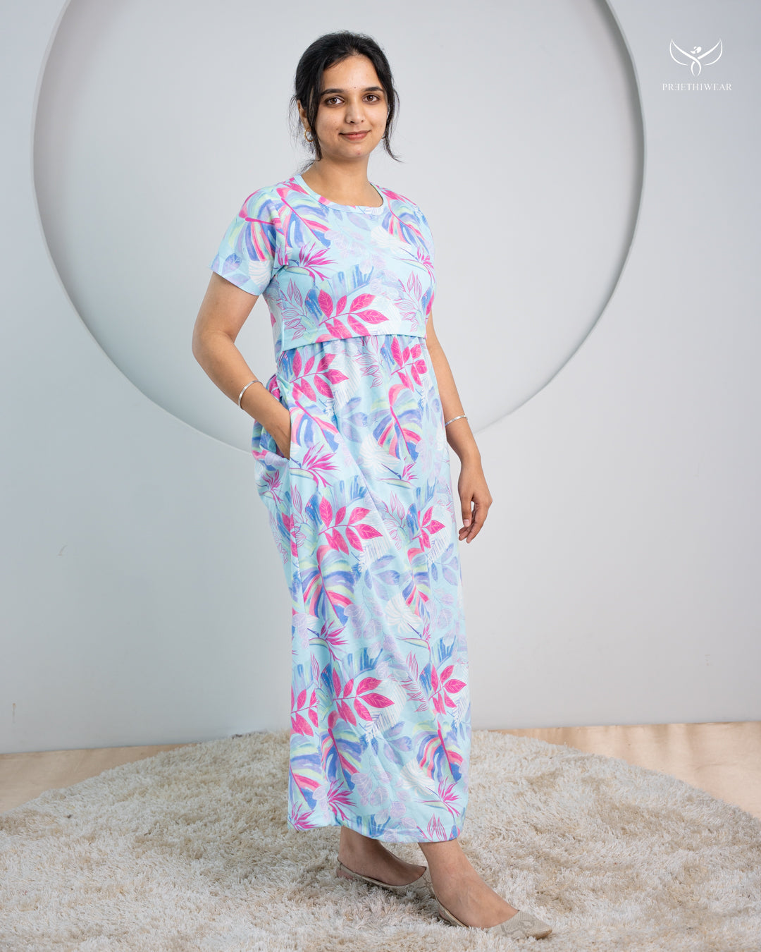 Venu1 SoftCotton Full Length Maternity Loungewear