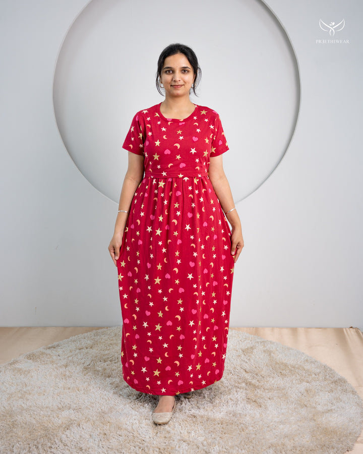 Srinu SoftCotton Full Length Maternity Loungewear