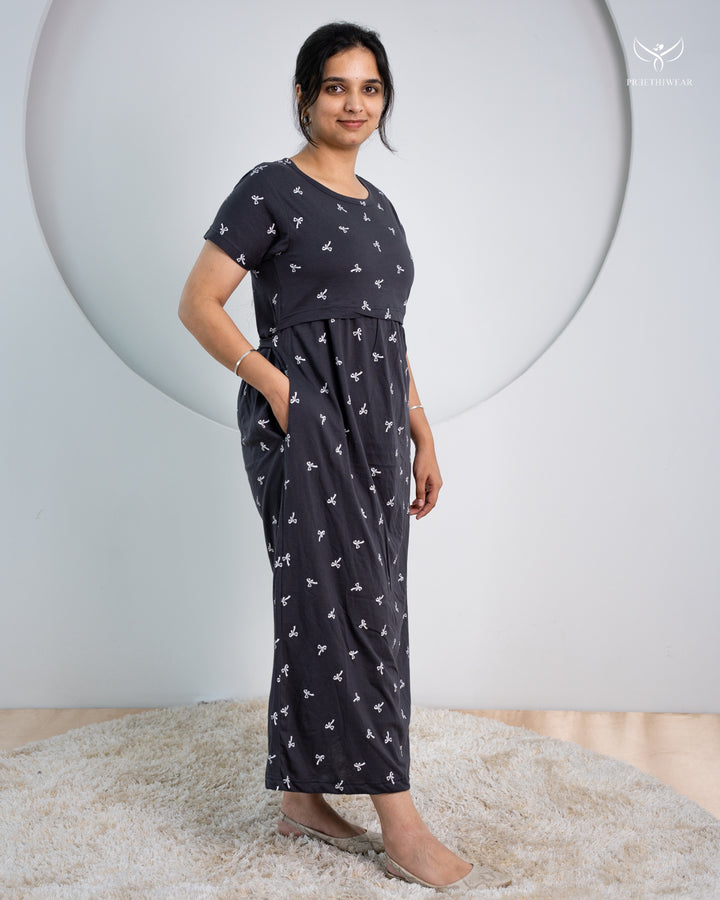 Vimala SoftCotton Full Length Maternity Loungewear