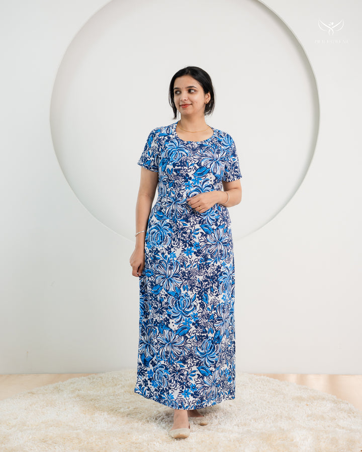Farida1 SoftCotton Full Length Maternity Loungewear