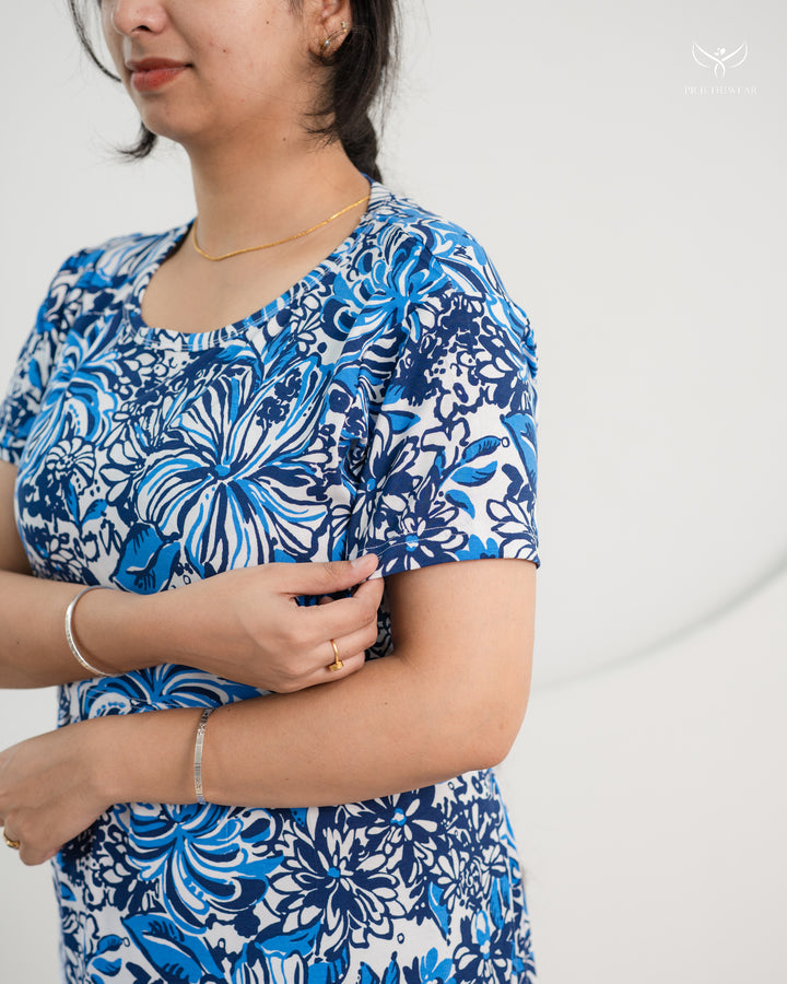 Farida1 SoftCotton Full Length Maternity Loungewear
