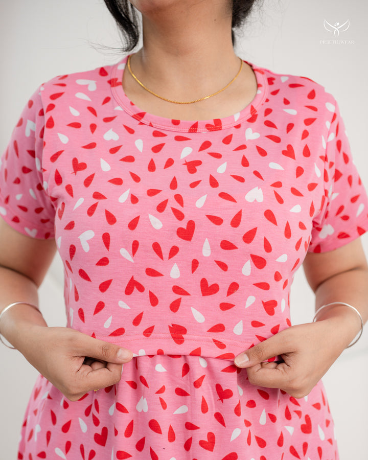 Bhuvana  SoftCotton Full Length Maternity Loungewear