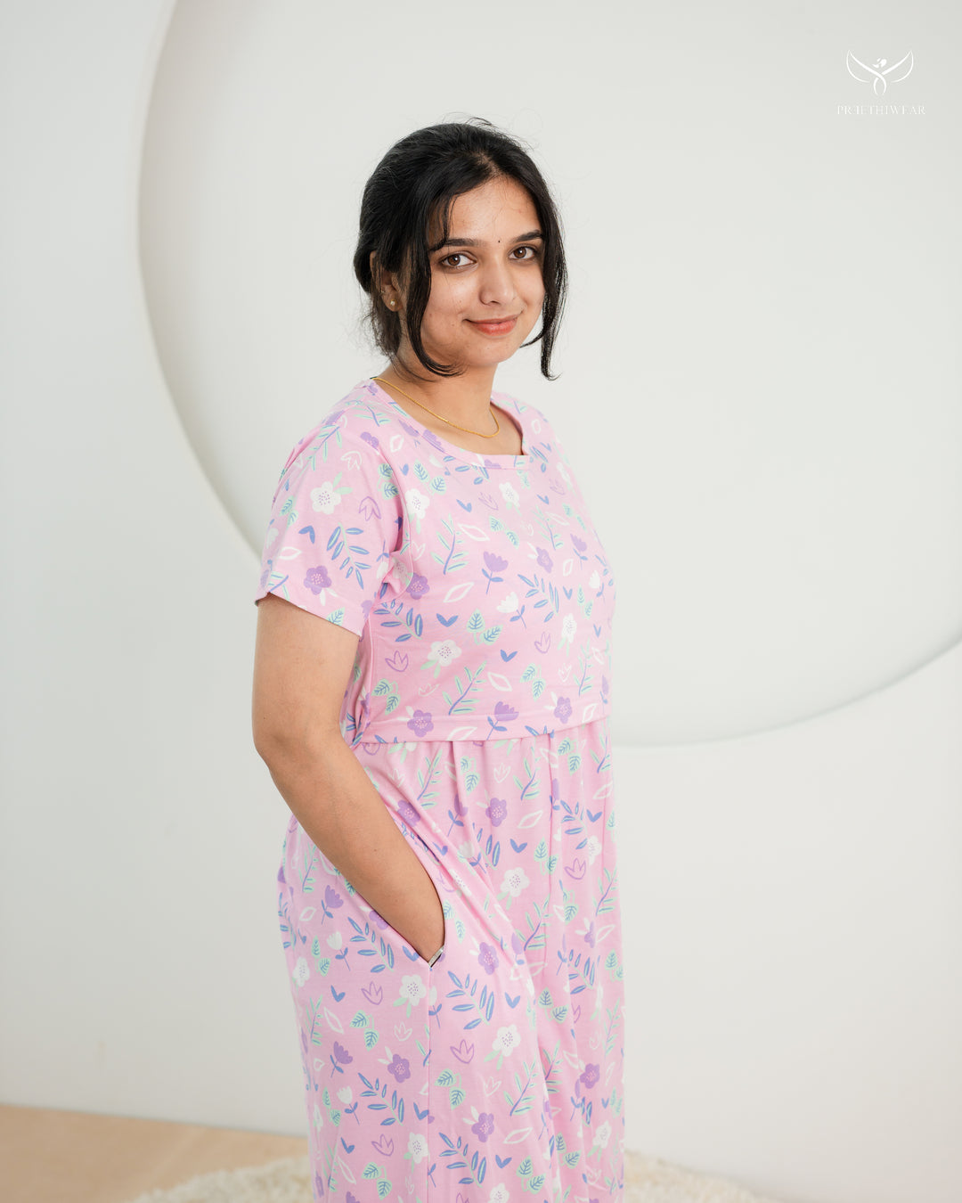 Roofina SoftCotton Full Length Maternity Loungewear