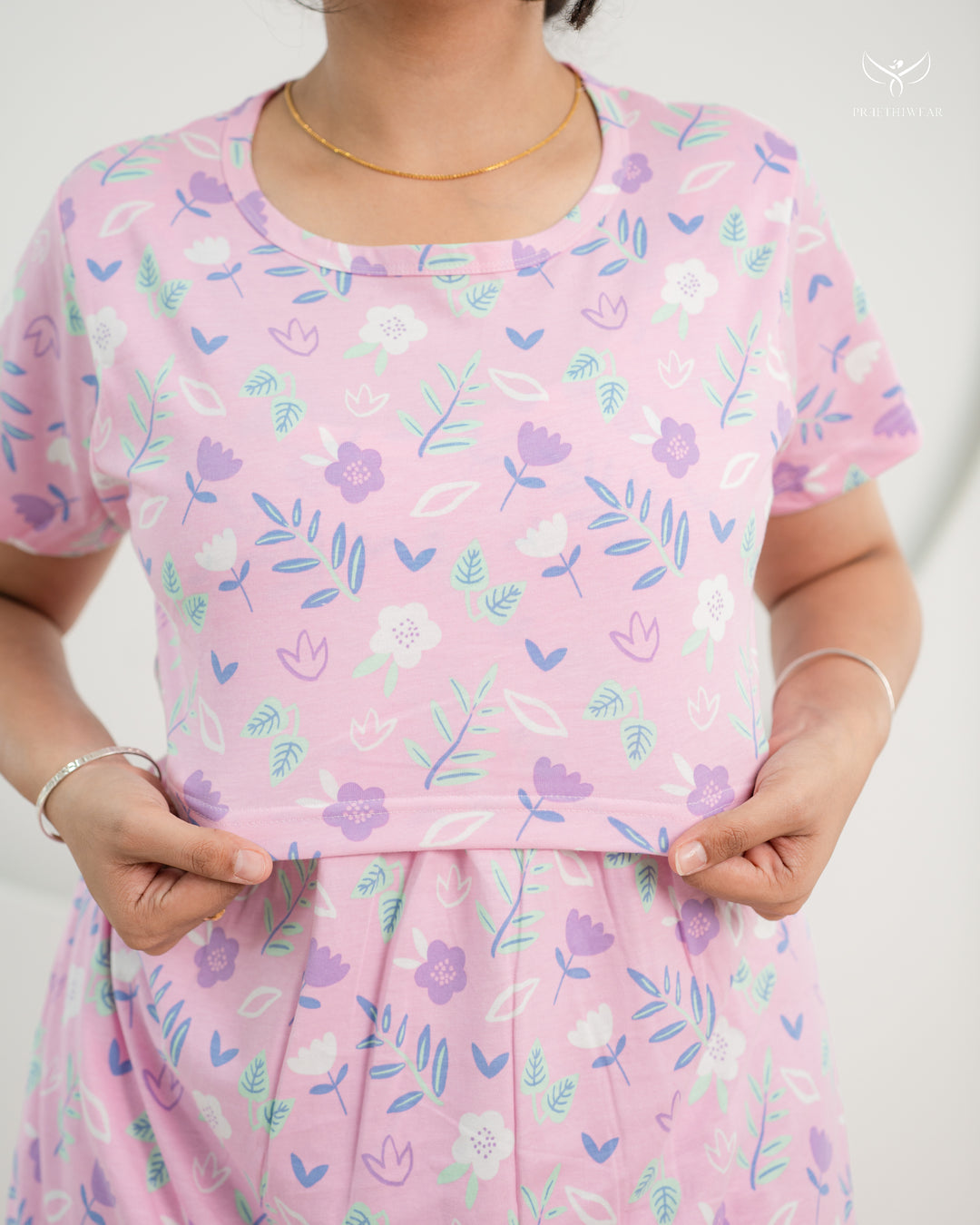 Roofina SoftCotton Full Length Maternity Loungewear