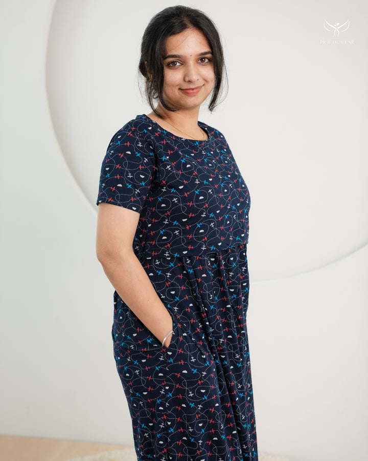 Maya SoftCotton Full Length Maternity Loungewear
