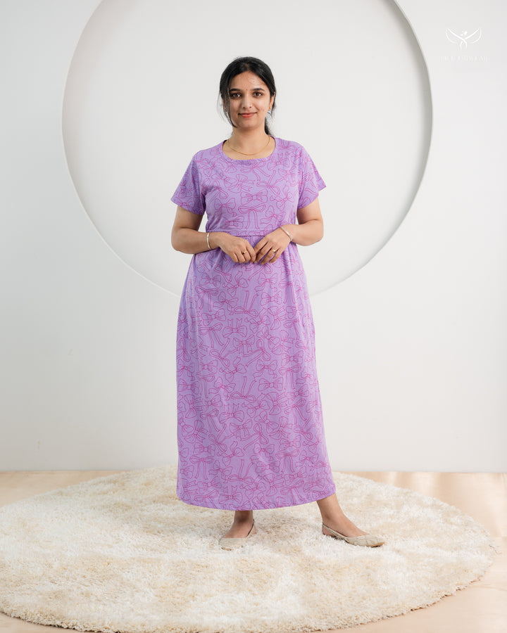 Reshma2 SoftCotton Full Length Maternity Loungewear