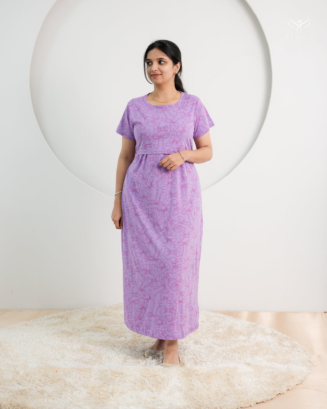 Reshma2 SoftCotton Full Length Maternity Loungewear