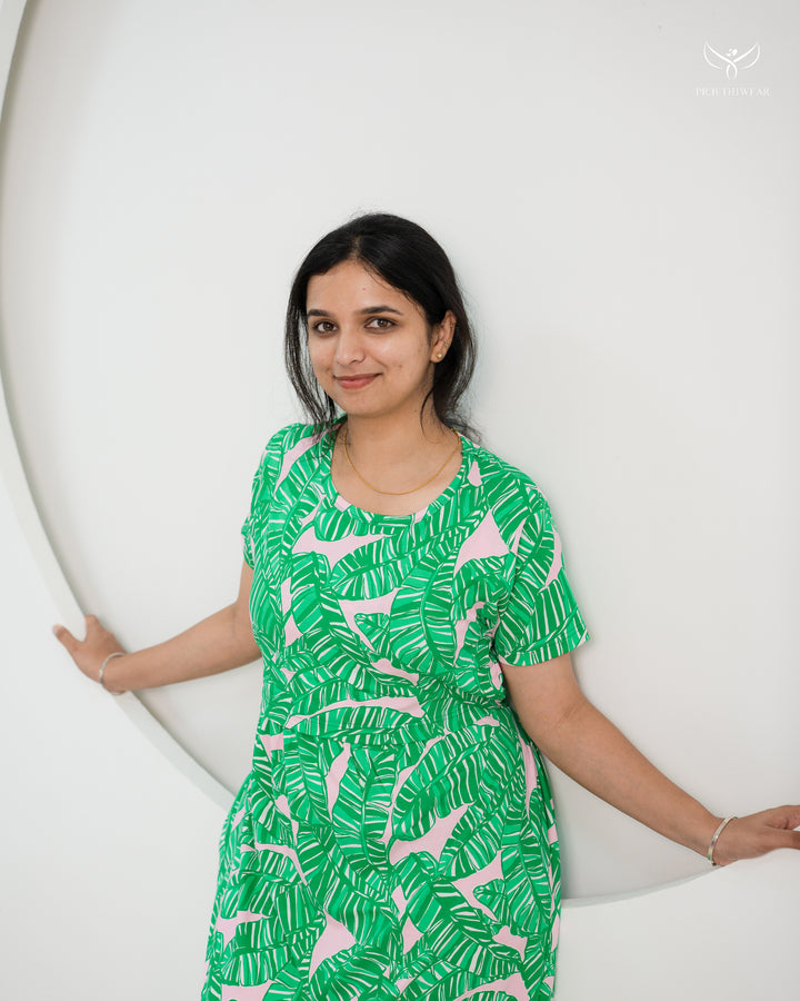 Sindhu2 SoftCotton Full Length Maternity Loungewear