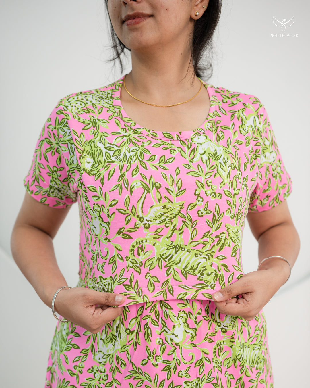 Mirza SoftCotton Full Length Maternity Loungewear
