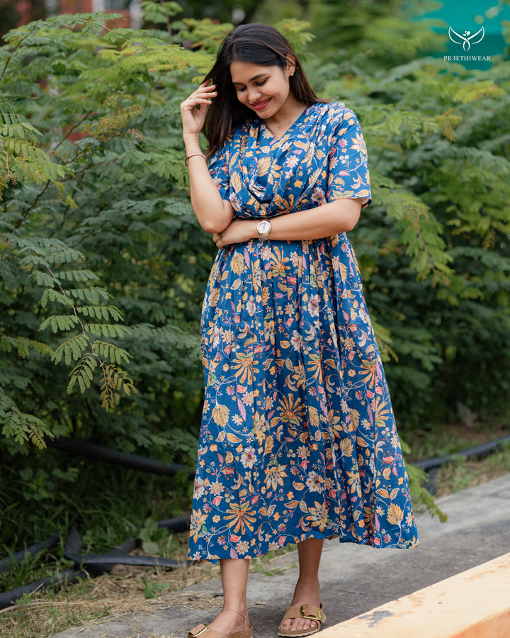 Prena Maternity Dress with center Zip