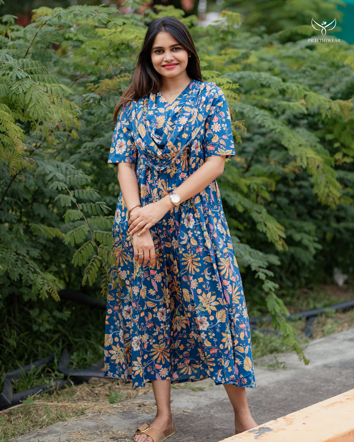 Prena Maternity Dress with center Zip