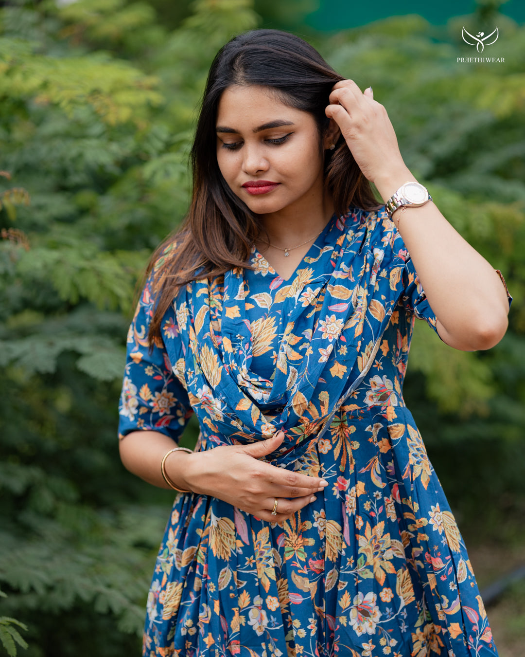 Prena Maternity Dress with center Zip