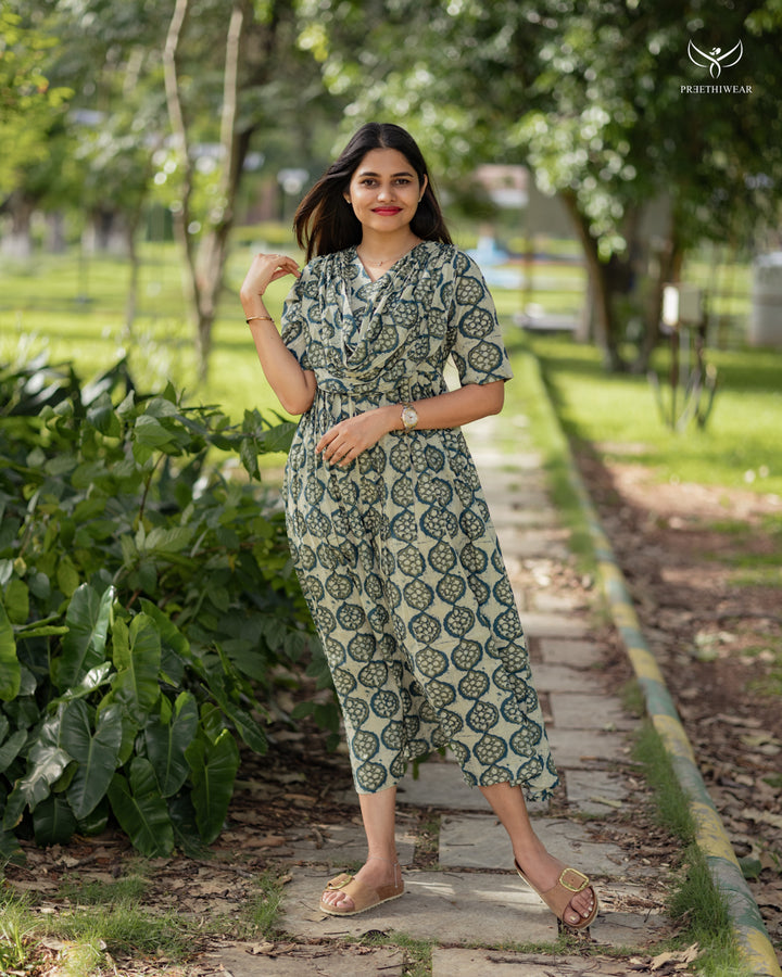 Alphy Maternity Dress with center Zip