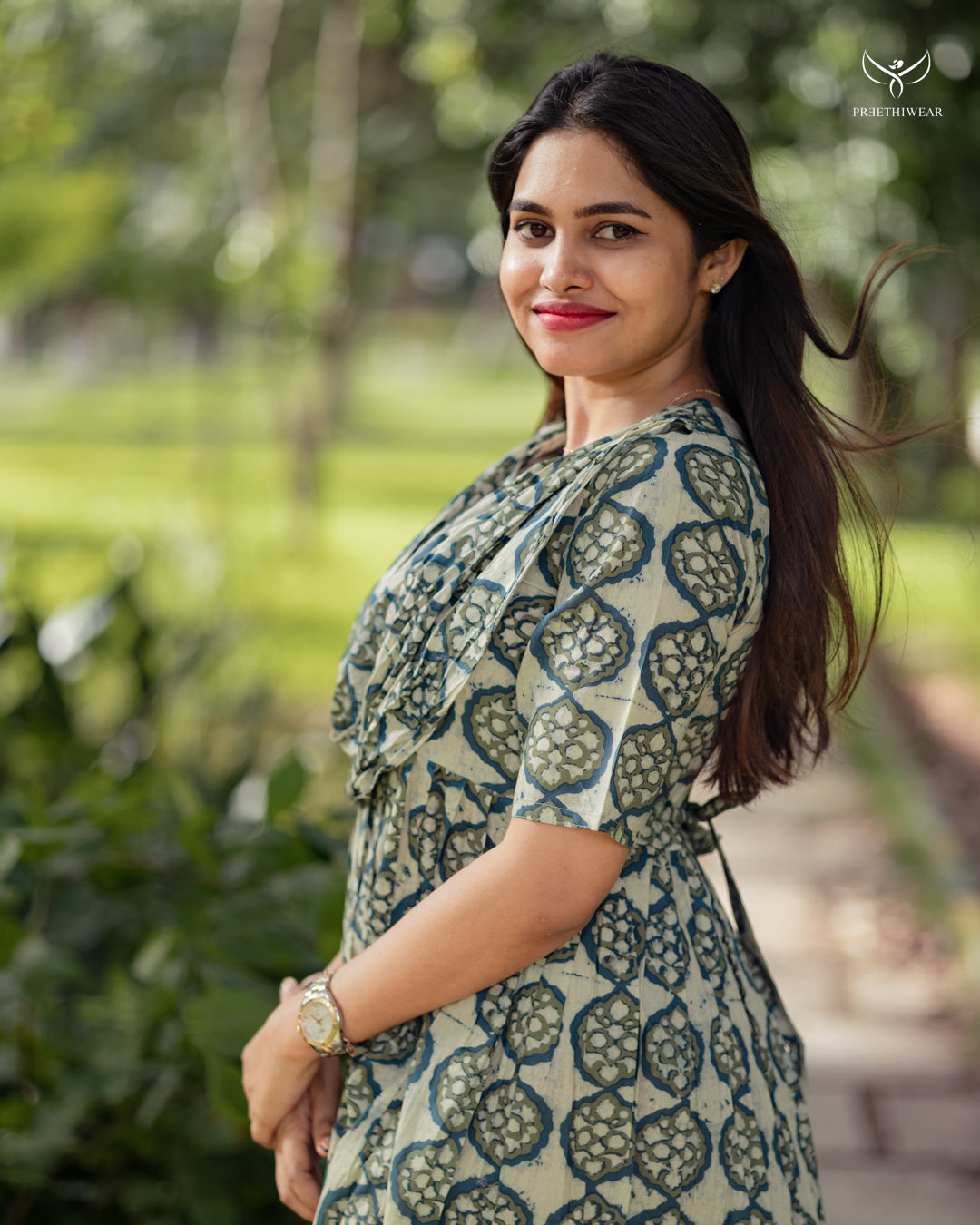 Alphy Maternity Dress with center Zip