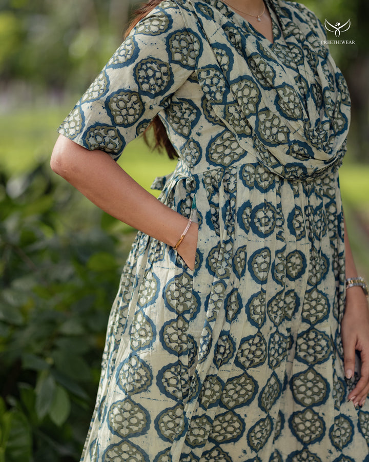 Alphy Maternity Dress with center Zip