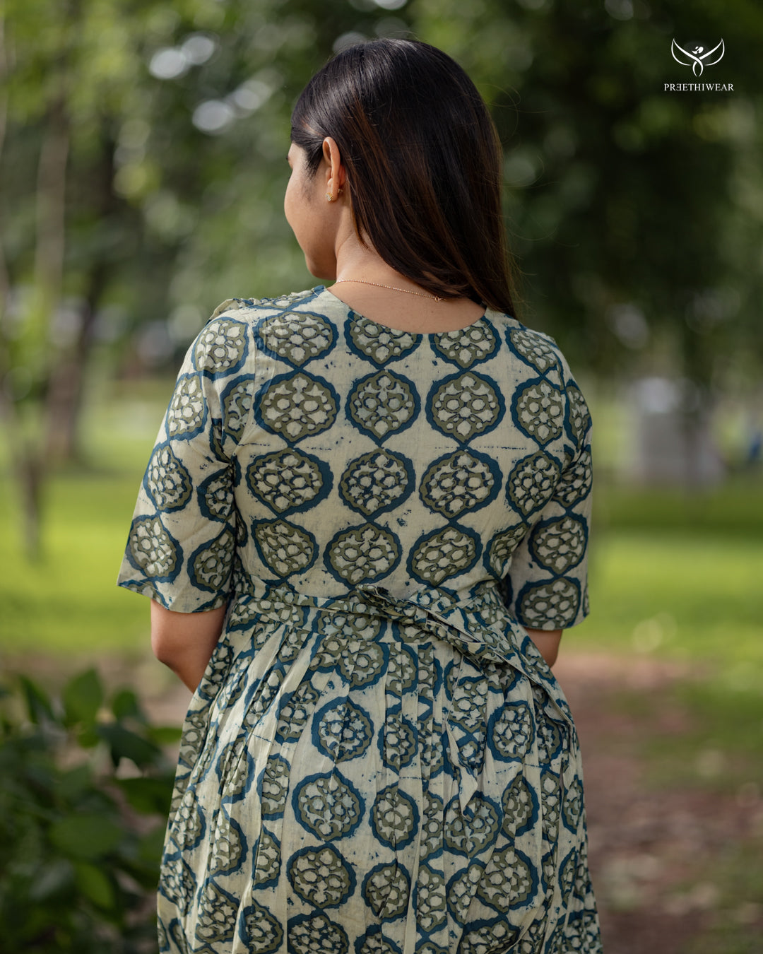 Alphy Maternity Dress with center Zip