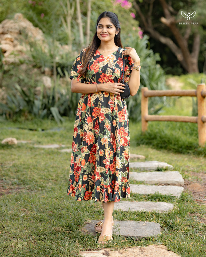 Kiruba3 Maternity Dress